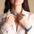 Blaue Gischt | 925er Sterlingsilber | Firefly-Glasummantelung